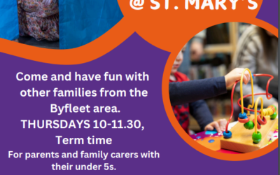 Free stay and play group in Byfleet for families with children under the age of 5